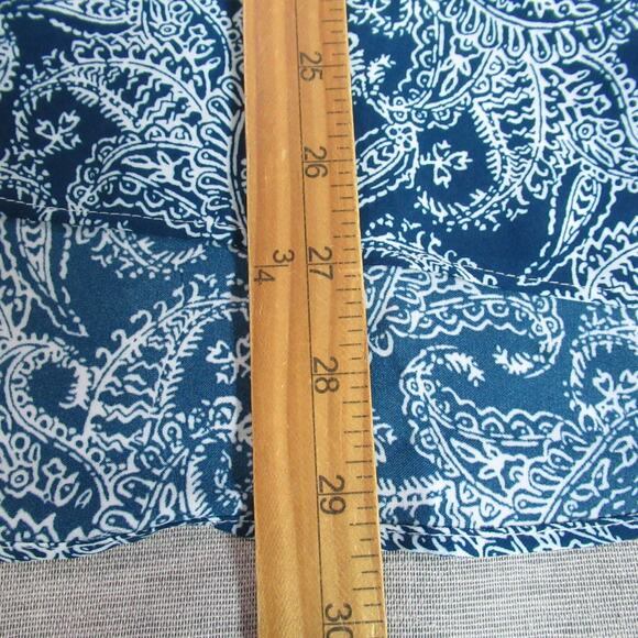 Laundry Shelli Segal Top Womens Large Blue Paisley Sleeveless Vacation Coastal - Picture 4 of 7